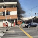 Incendio de una buseta genera emergencia y congestión en la Murillo con 44